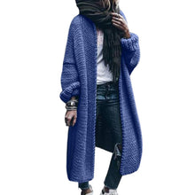 Load image into Gallery viewer, 2019 Autumn winter Women Long Cardigan Solid Loose Knit Cardigan Sweater Women Casual Cardigan Oversized Jacket Coat
